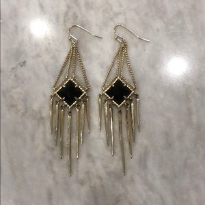 Kendra Scott Aurora earring, black cats eye